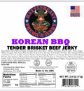 Korean BBQ Brisket Jerky